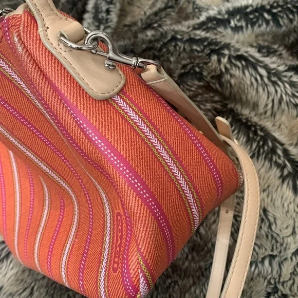 Coach Vibrant Colored Leather With Charm Shoulder/Crossbody Bag - Picture 9 of 15